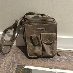 Womens Tan Crossbody Bag